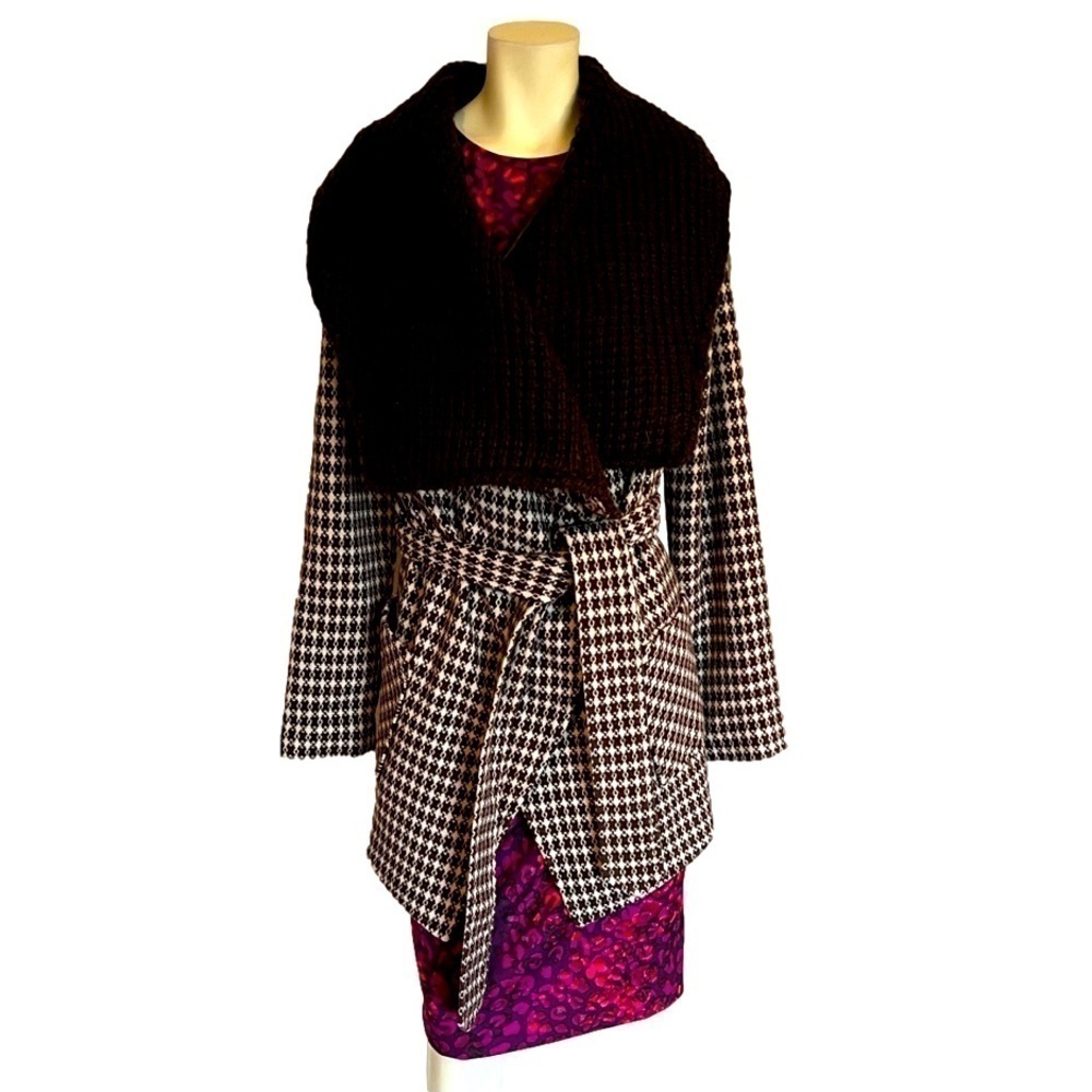 Wool blend Stetson wrap coat